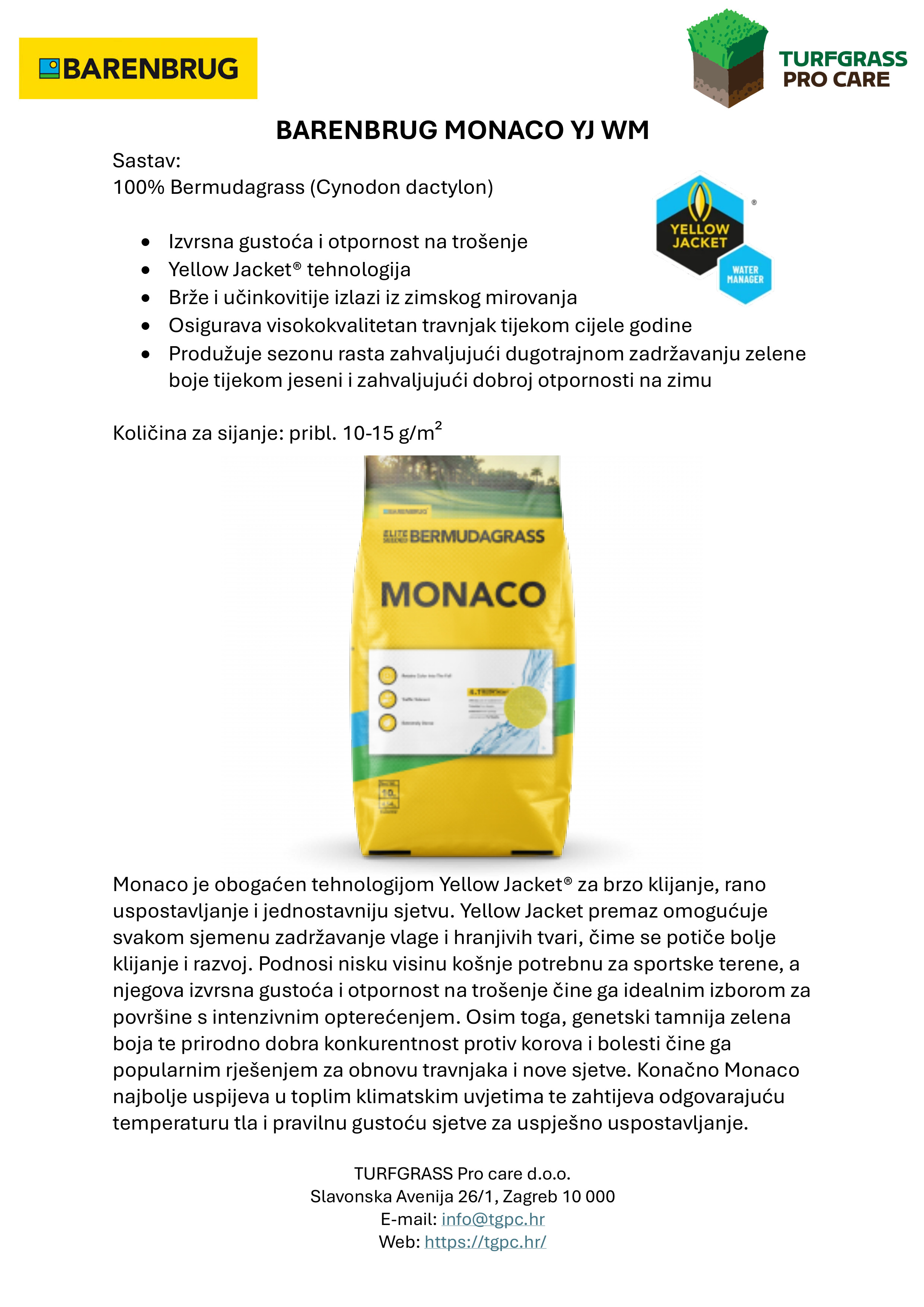 Barenbrug Monaco YJ WM